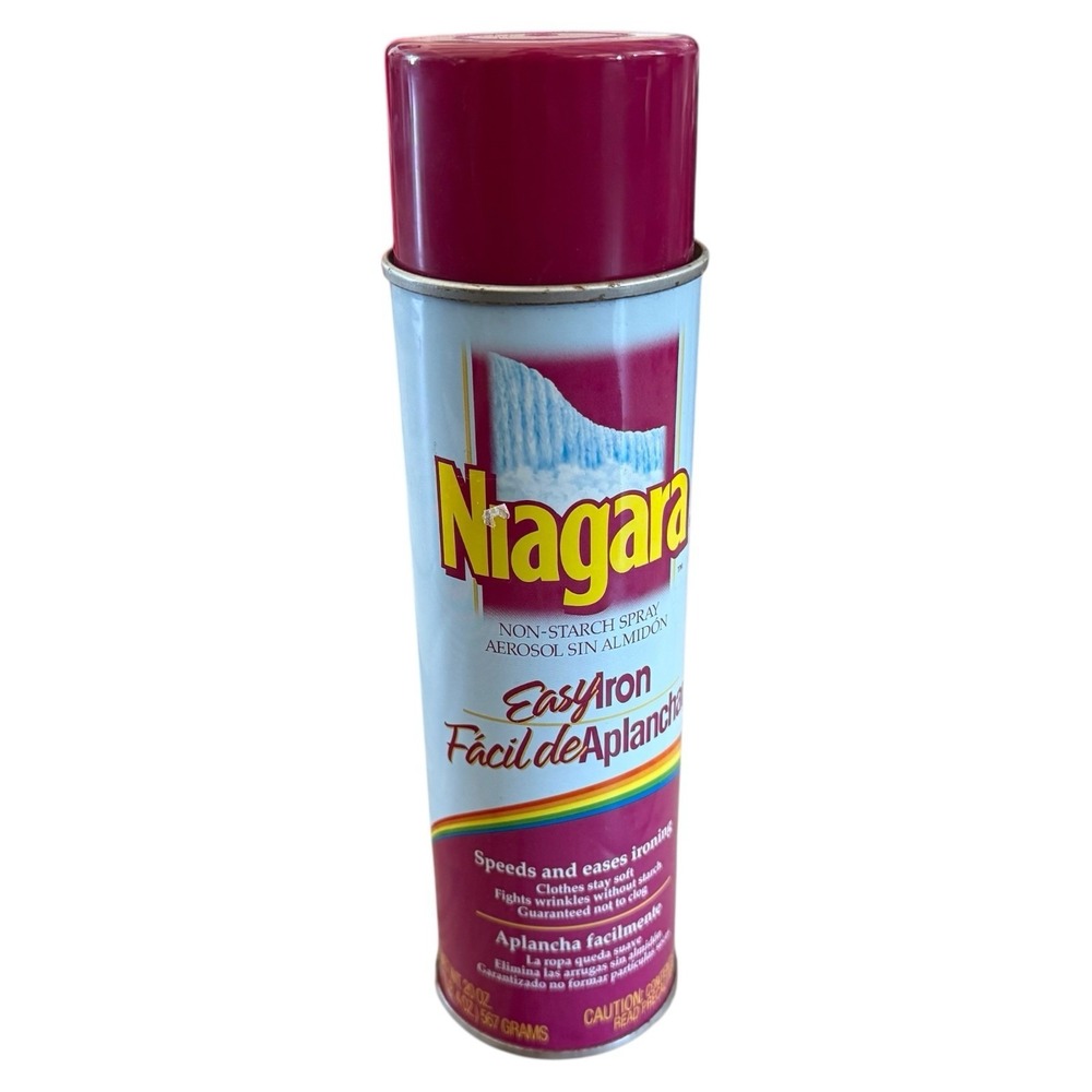 Niagara Easy Iron Non - Starch Spray Aerosol Can 20oz  NEW Vintage Made In USA